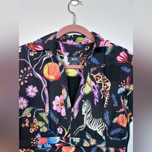 Anthropologie Maeve Floral V-Neck Dress SZ S - Picture 4 of 10